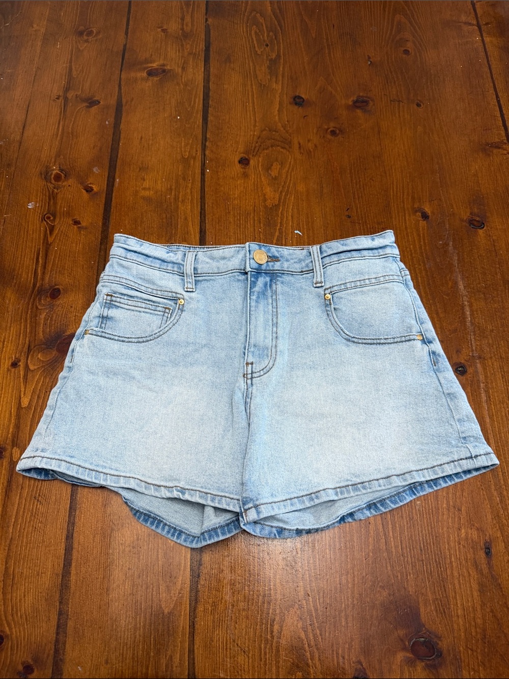Kut from the Kloth Light Wash High-Rise Denim Shorts